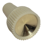 Ford Parts - Ford Air Vent Knob - White W/ Gold Insert (2 Per Car)