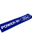 Ford Parts -  Car "Powered By Ford" Decal Blue On White