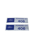 Ford Parts -  Ford Car Powered By 406 Valve Cover Decal